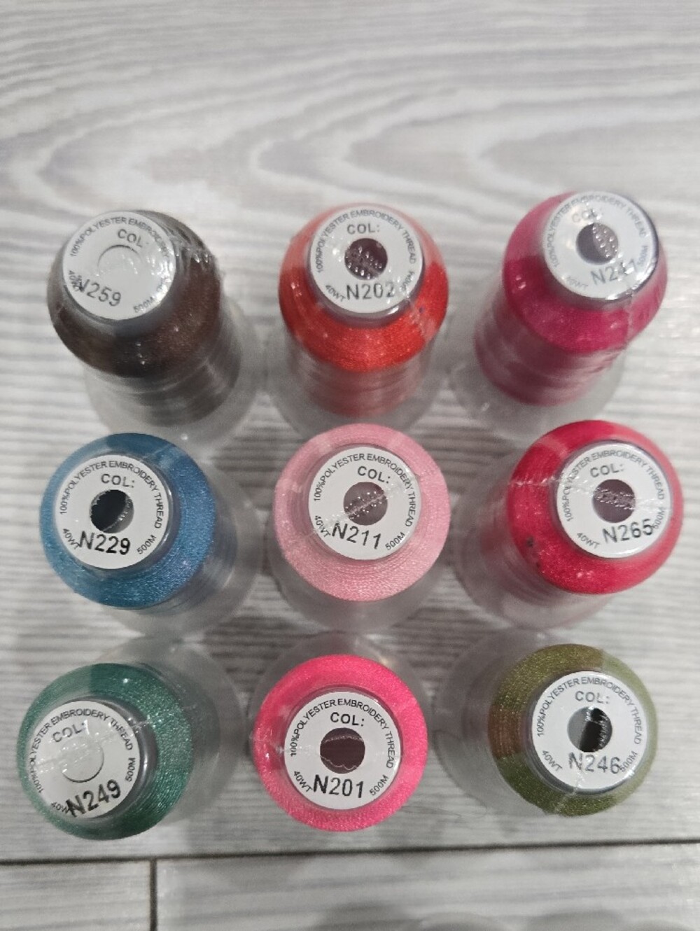 Embroidery Thread - Assorted Colors - 48 Spools - Picture 5 of 7
